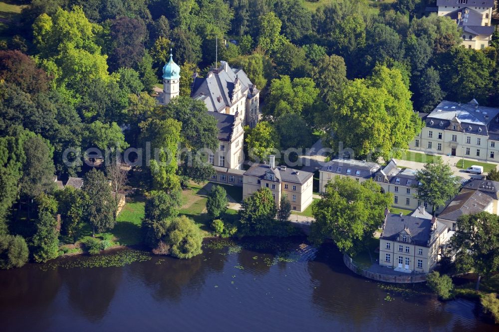 Berlin from above - View of Jagdschloss Glienicke in Berlin