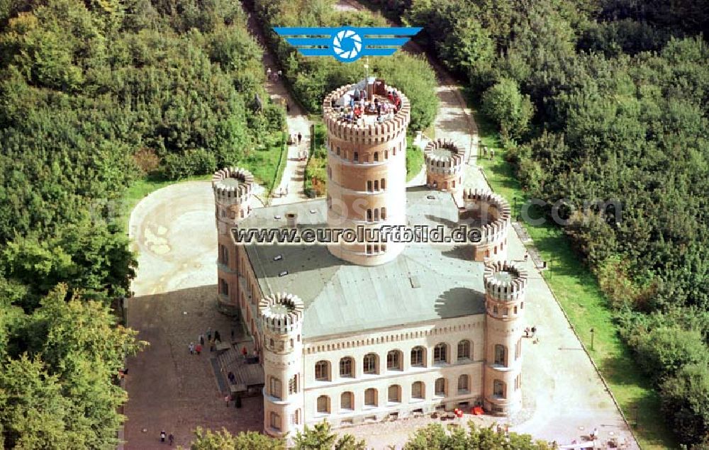 Granitz / Rügen - Mecklenburg-Vorpommern from the bird's eye view: Jagdschloß Granitz auf Rügen.