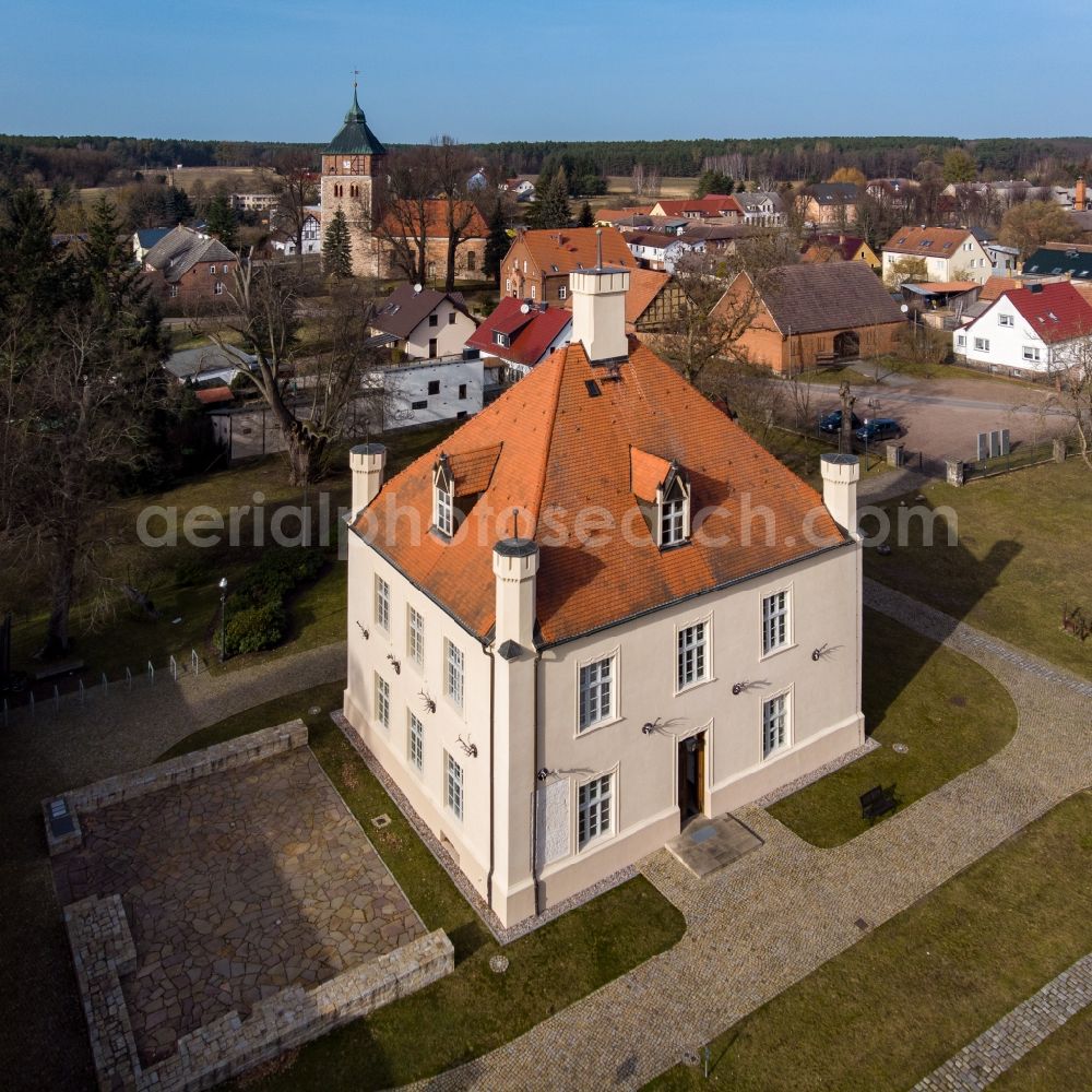 Schorfheide from the bird's eye view: Castle in Schorfheide at Schorfheide in the state Brandenburg, Germany