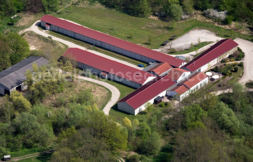 Löwenberger Land from above - Jagdtrainingszentrum Schloss & Gut Liebenberg in Loewenberger Land in the state Brandenburg, Germany