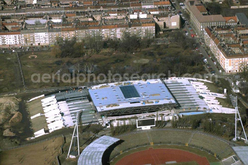 Aerial image Berlin / Prenzlauer Berg - Jahnsportpark in Berlin Prenzlauer Berg.