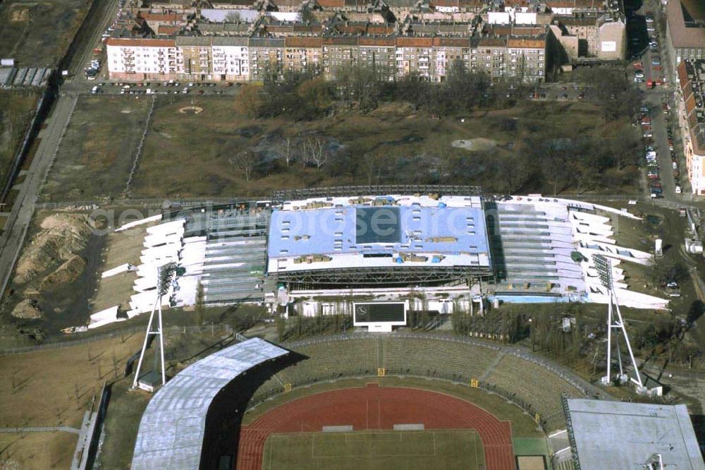 Aerial photograph Berlin / Prenzlauer Berg - Jahnsportpark in Berlin Prenzlauer Berg.