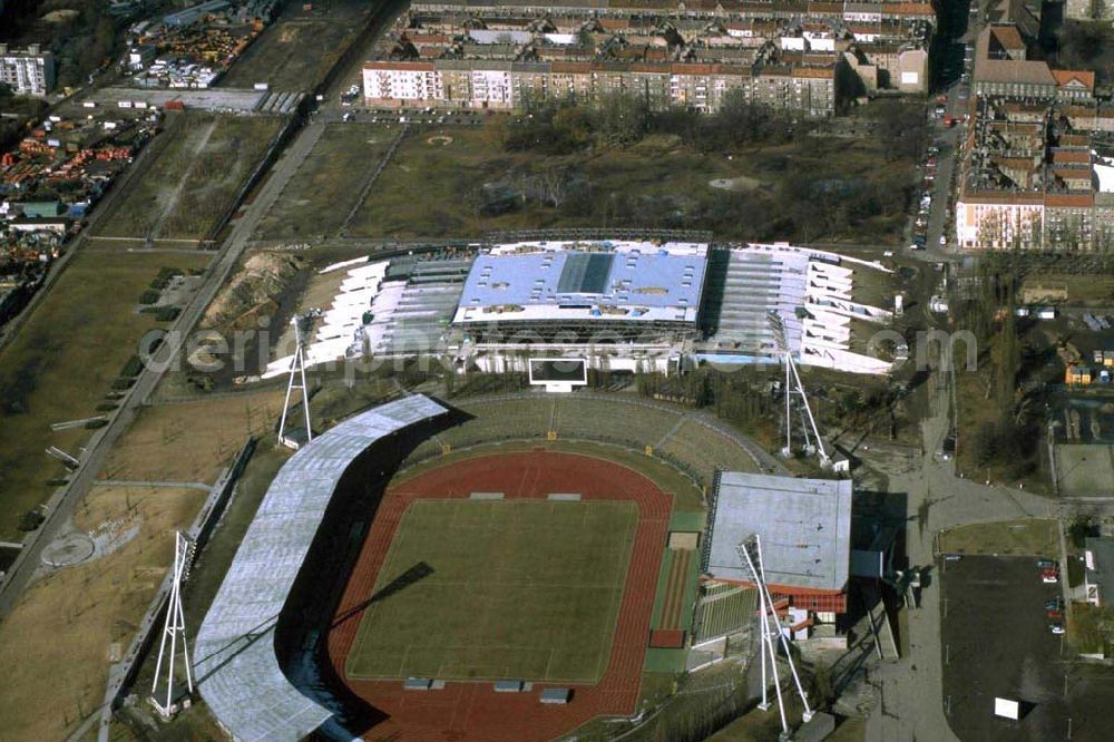 Berlin / Prenzlauer Berg from the bird's eye view: Jahnsportpark in Berlin Prenzlauer Berg.