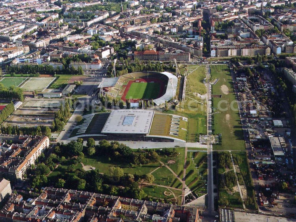 Berlin - Prenzlauer Berg from the bird's eye view: 