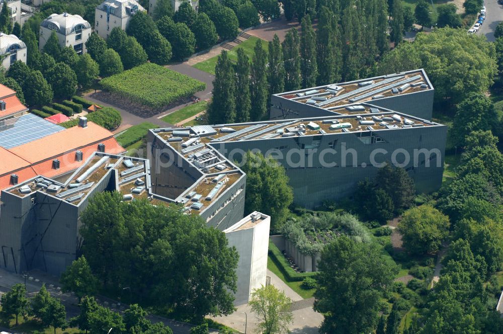 Berlin from the bird's eye view: Blick auf das Jüdische Museum an der Lindenstrasse in Kreuzberg. View of the Jewish Museum in Kreuzberg.