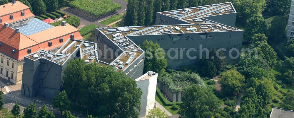 Aerial image Berlin - Blick auf das Jüdische Museum an der Lindenstrasse in Kreuzberg. View of the Jewish Museum in Kreuzberg.