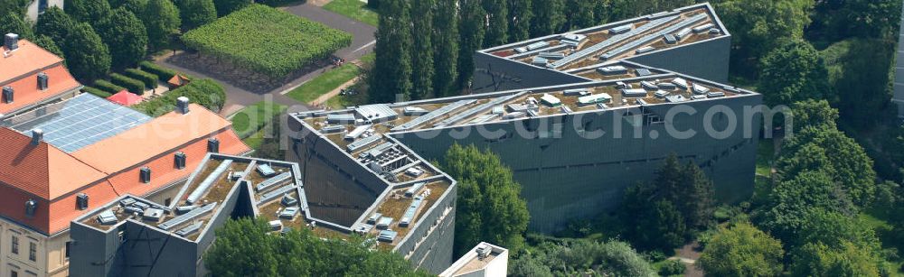 Aerial photograph Berlin - Blick auf das Jüdische Museum an der Lindenstrasse in Kreuzberg. View of the Jewish Museum in Kreuzberg.