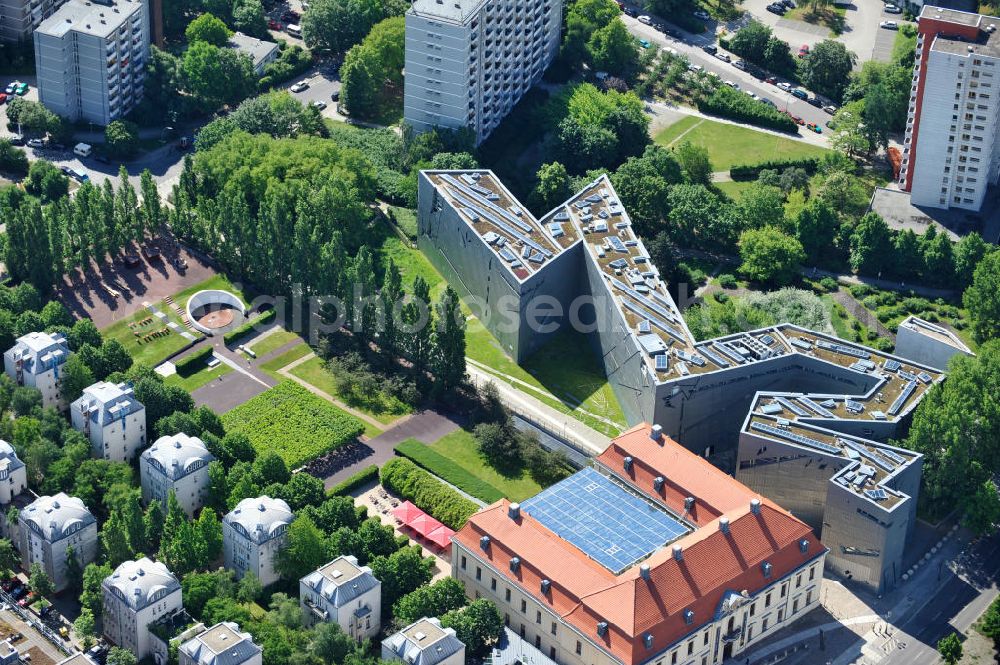 Berlin Kreuzberg from above - The Jewish Museum Berlin at the street Lindenstrasse