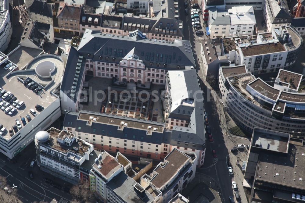 Aerial photograph Mainz - J?ngerer Dalberger Hof in Mainz in the state of Rhineland-Palatinate