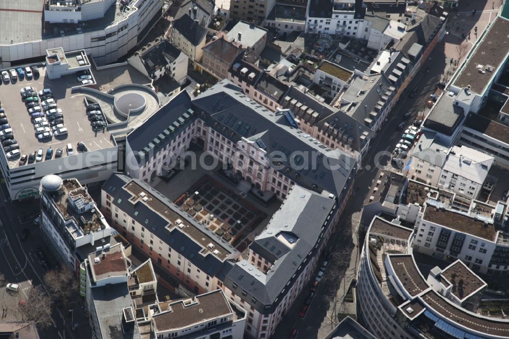 Mainz from above - J?ngerer Dalberger Hof in Mainz in the state of Rhineland-Palatinate