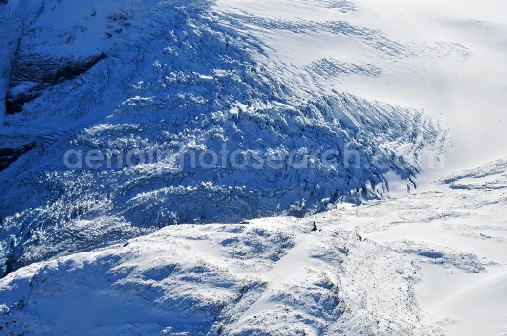 Jostedal from above - View of the Jostedalsbreen near Jostedal in the province of Sogn og Fjordane in Norway