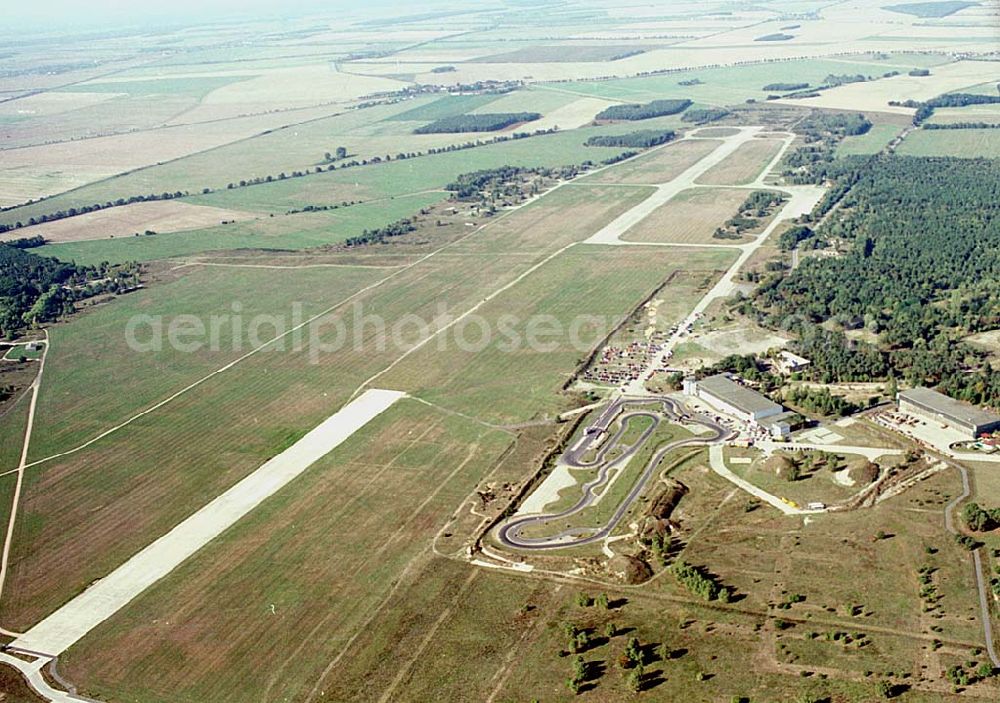 Jüterbog from the bird's eye view: alter Flugplatz Jüterbog (altes Lager)