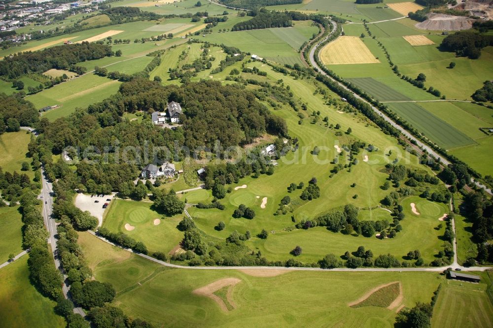 Aerial image Brilon - View of the youth hostel and the wood hotel Brilon in the state North Rhine-Westphalia