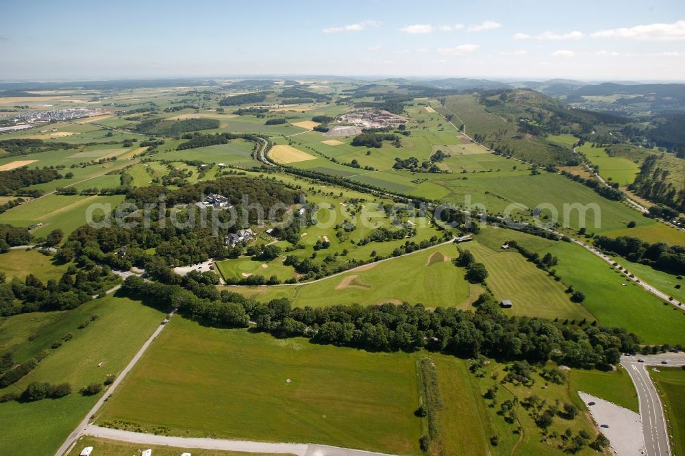 Brilon from the bird's eye view: View of the youth hostel and the wood hotel Brilon in the state North Rhine-Westphalia