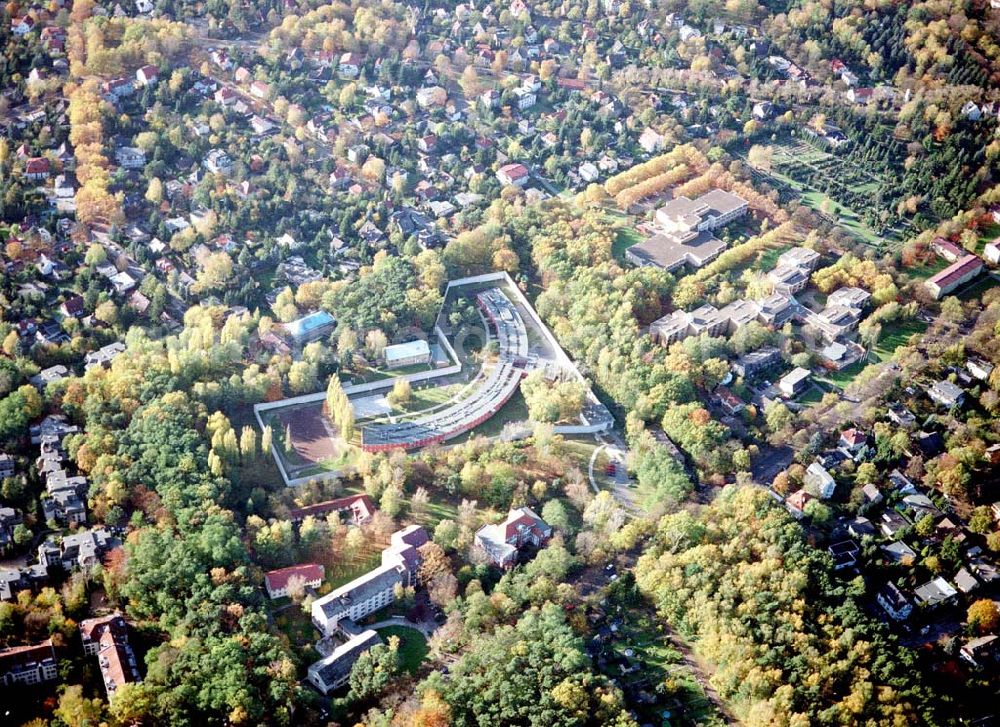 Berlin - Lichtenrade from the bird's eye view: Jugenstrafvollzugsanstalt Lichtenrade (Neubau).