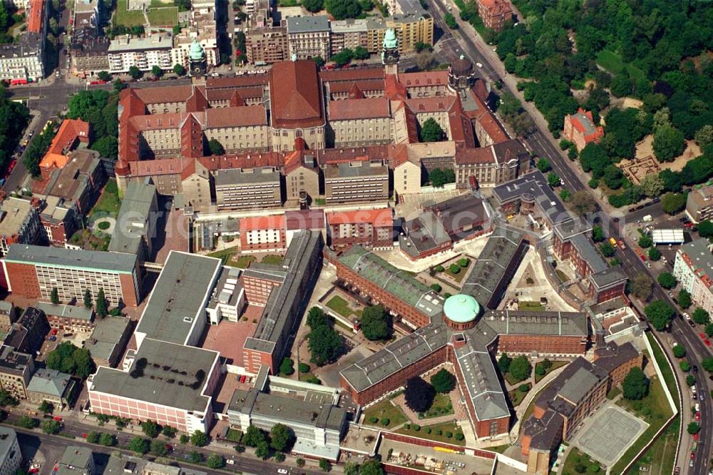 Aerial photograph Berlin-Moabit - Justitzvollzugsanstalt Berlin-Moabit.