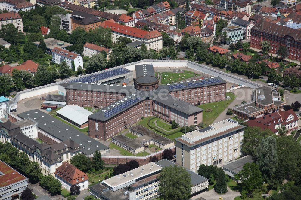 Freiburg im Breisgau from the bird's eye view: Freiburg Prison, Prison, in Freiburg in Baden-Württemberg