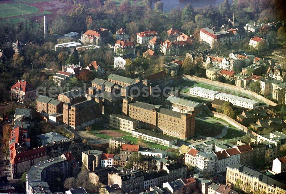 Aerial photograph Halle / Saale - Justizvollzugsanstalt Halle / Saale.