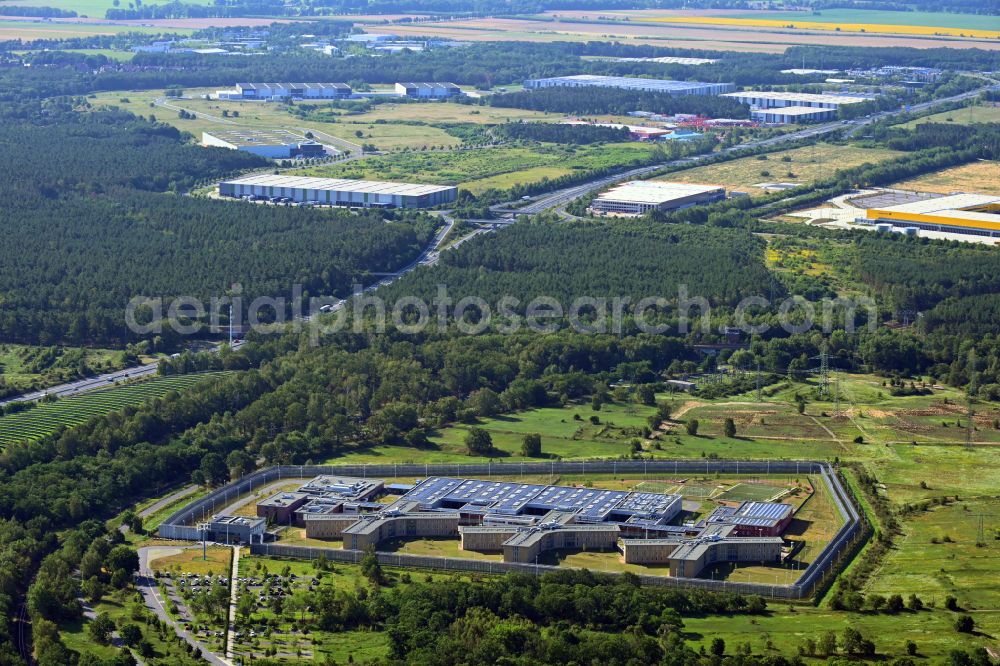 Großbeeren from the bird's eye view: Prison Heidering Grossbeeren in Teltow-Flaming in Brandenburg