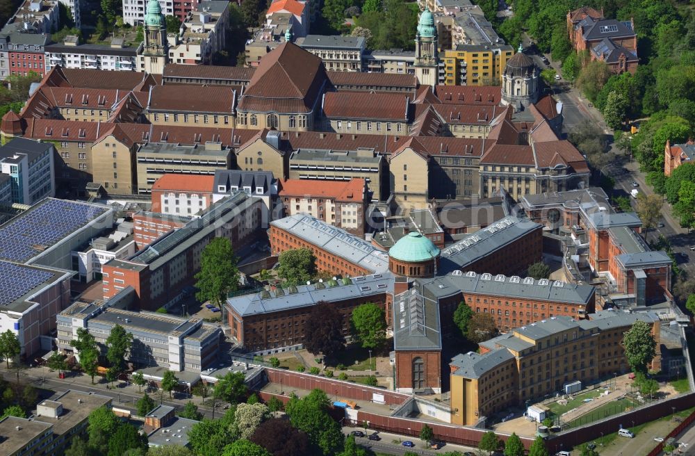 Aerial photograph Berlin Moabit - Prison JVA Moabit - Detention Center in Berlin