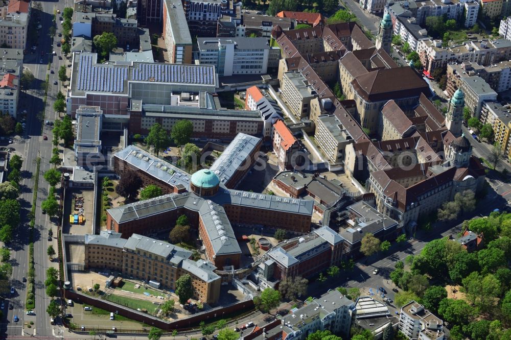 Aerial photograph Berlin Moabit - Prison JVA Moabit - Detention Center in Berlin