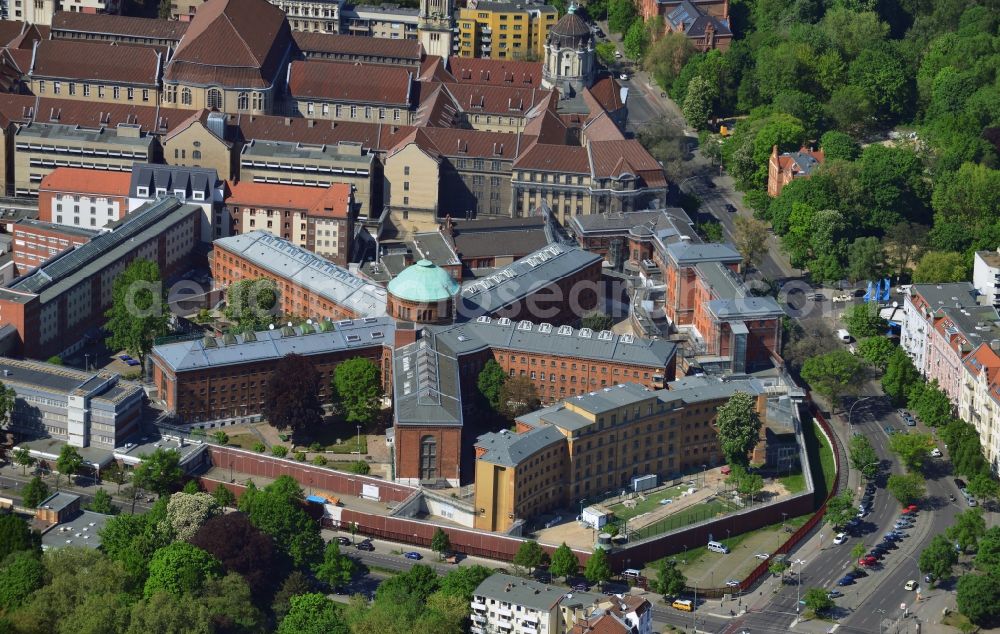 Aerial photograph Berlin Moabit - Prison JVA Moabit - Detention Center in Berlin