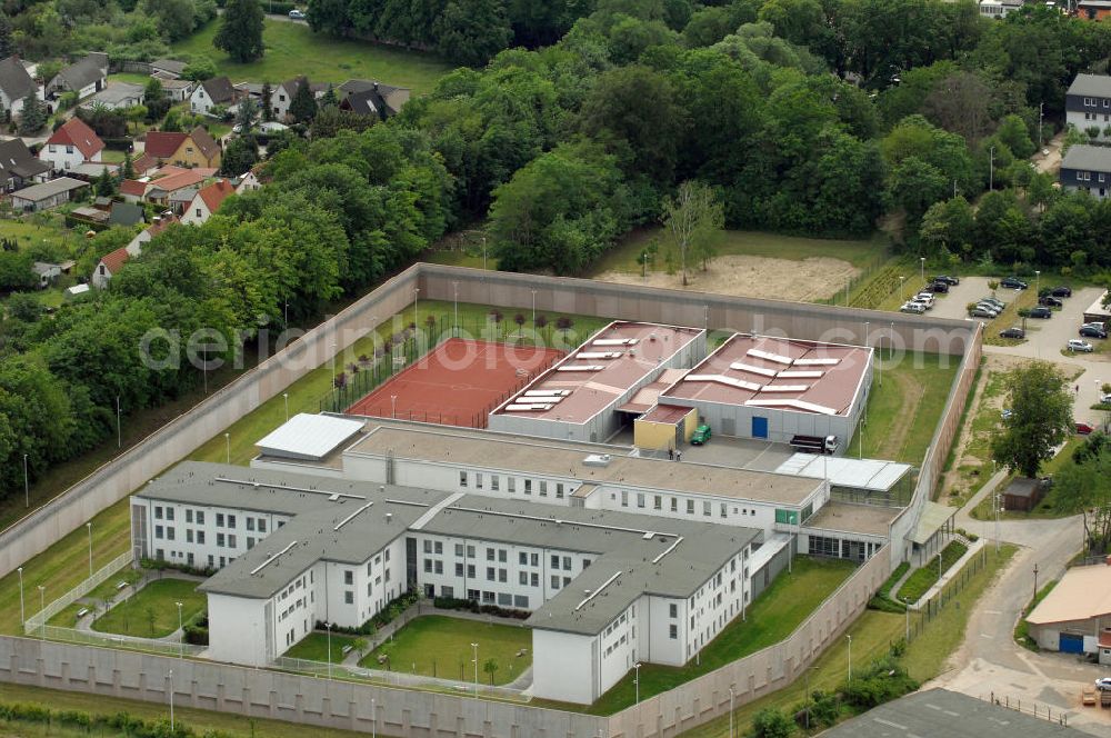 Aerial image STRALSUND - Blick auf die Justizvollzugsanstalt JVA Stralsund an der Franzenshöhe 12 in 18439 Stralsund.