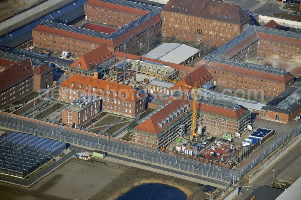 Brandenburg an der Havel from the bird's eye view: View on the Prison in Brandenburg an der Havel in the state Brandenburg