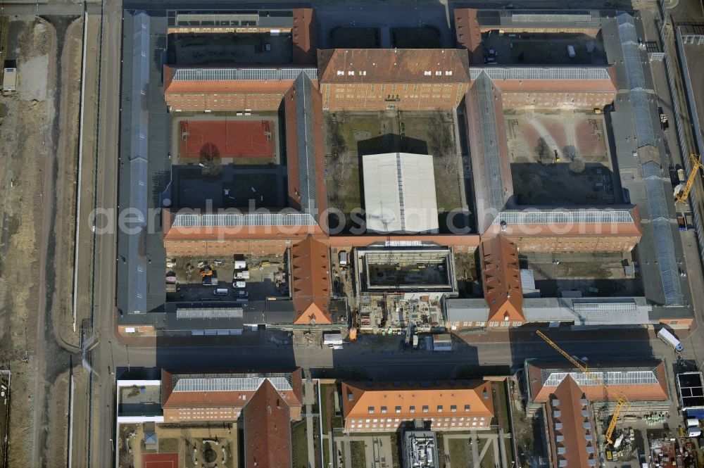 Aerial image Brandenburg an der Havel - View on the Prison in Brandenburg an der Havel in the state Brandenburg