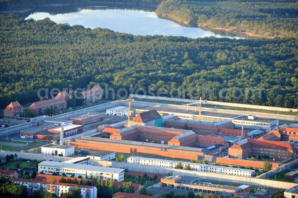 Aerial image Brandenburg an der Havel - View on the Prison in Brandenburg an der Havel in the state Brandenburg