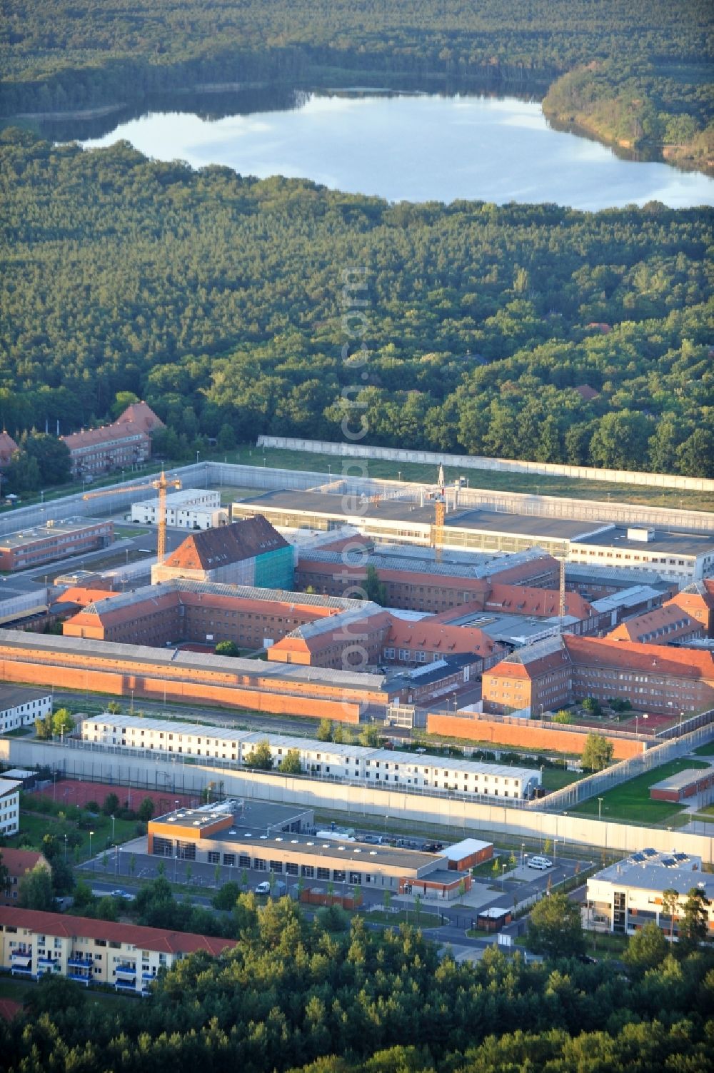 Aerial photograph Brandenburg an der Havel - View on the Prison in Brandenburg an der Havel in the state Brandenburg