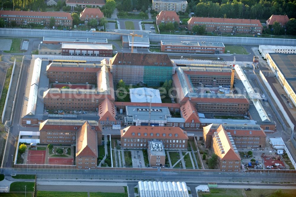 Brandenburg an der Havel from the bird's eye view: View on the Prison in Brandenburg an der Havel in the state Brandenburg