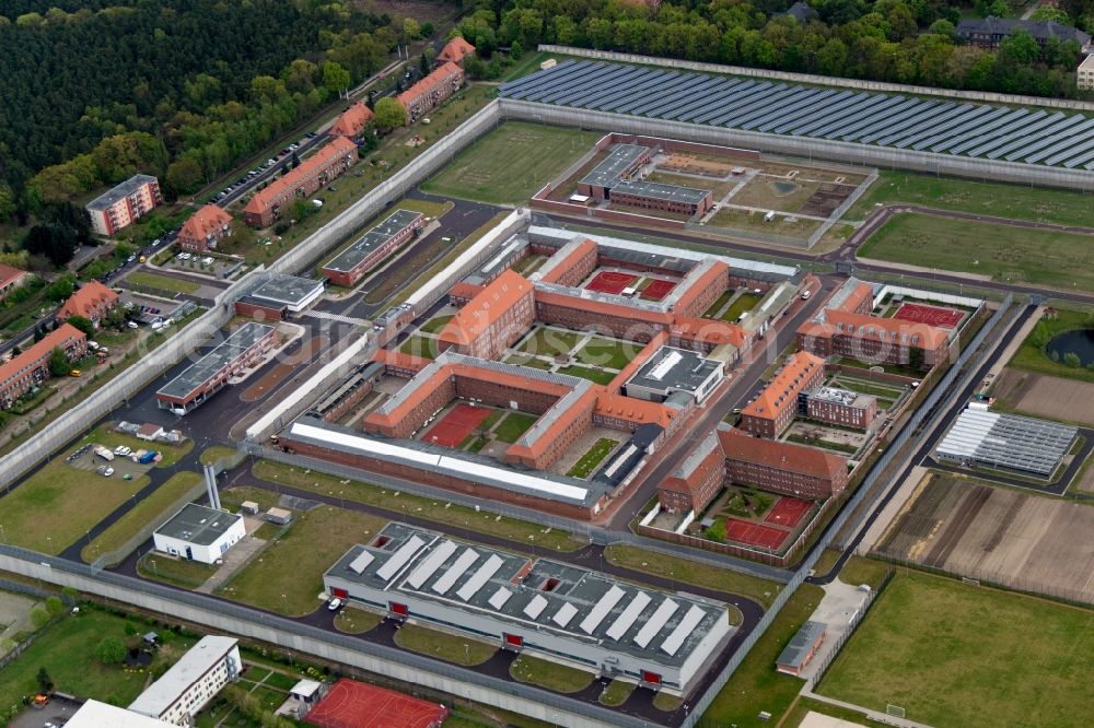 Brandenburg an der Havel from the bird's eye view: View on the Prison in Brandenburg an der Havel in the state Brandenburg