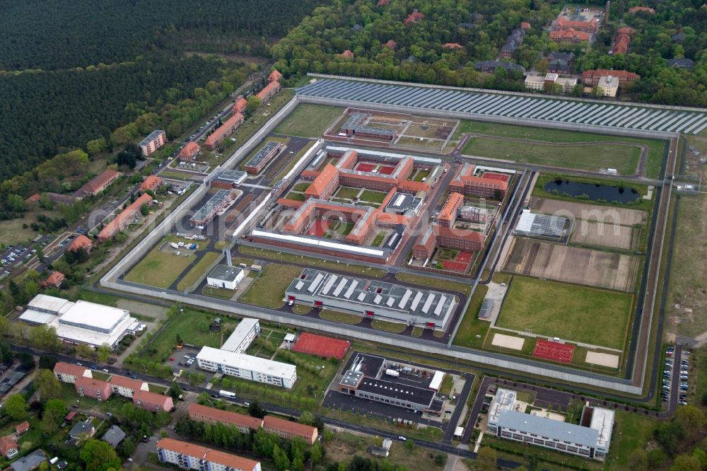 Aerial image Brandenburg an der Havel - View on the Prison in Brandenburg an der Havel in the state Brandenburg