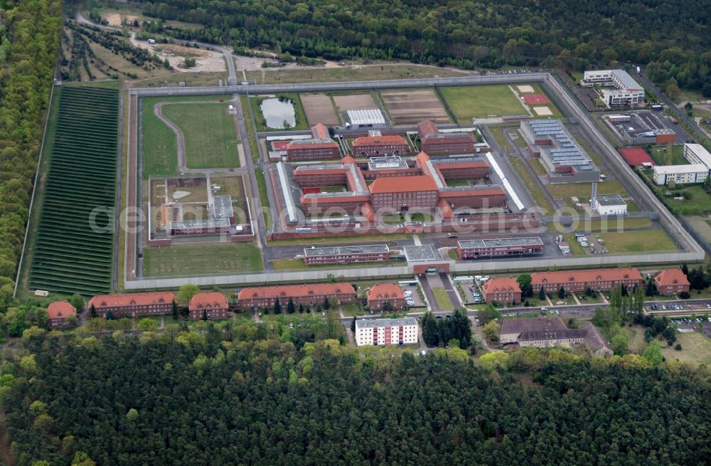 Aerial photograph Brandenburg an der Havel - View on the Prison in Brandenburg an der Havel in the state Brandenburg