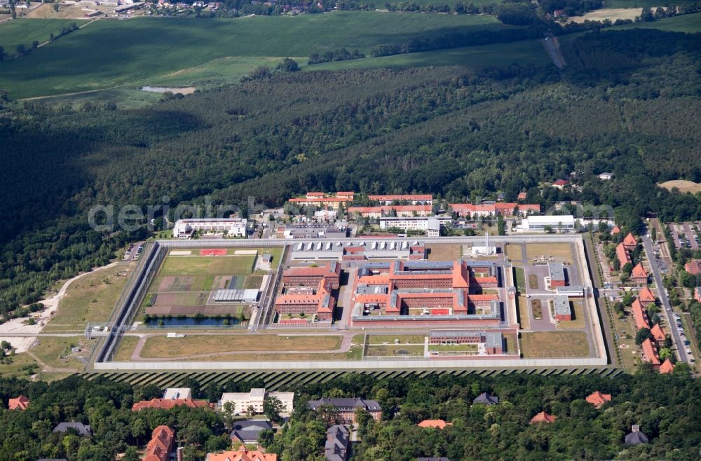 Aerial photograph Brandenburg an der Havel - View on the Prison in Brandenburg an der Havel in the state Brandenburg