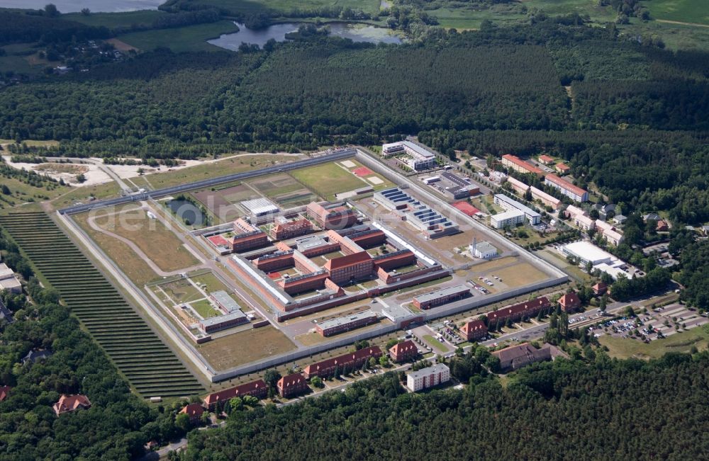 Brandenburg an der Havel from the bird's eye view: View on the Prison in Brandenburg an der Havel in the state Brandenburg