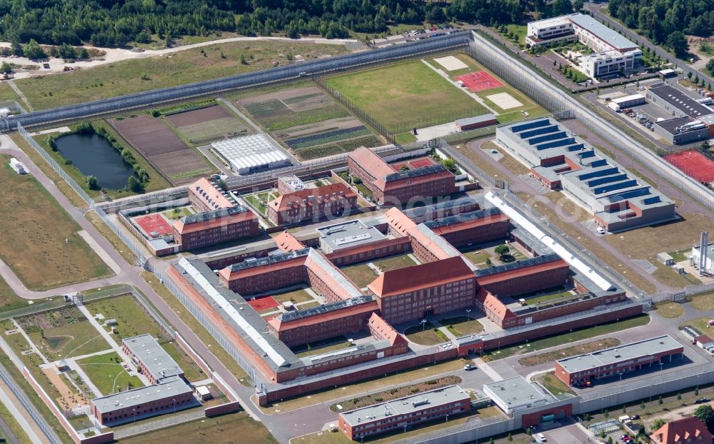 Aerial photograph Brandenburg an der Havel - View on the Prison in Brandenburg an der Havel in the state Brandenburg