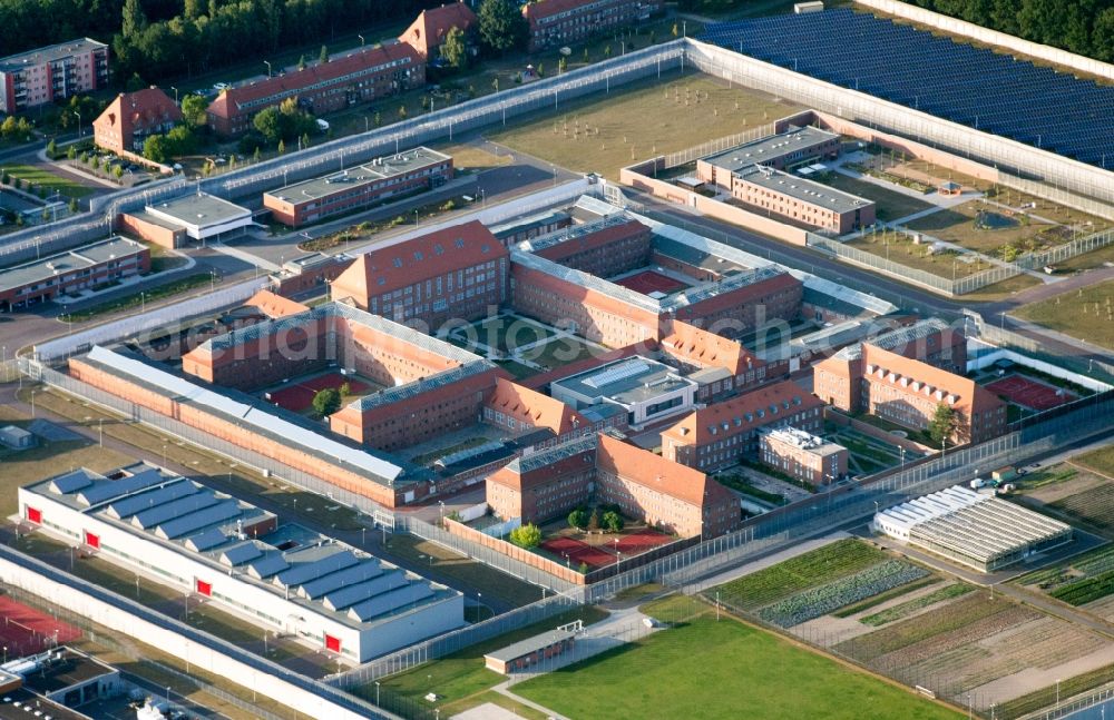 Brandenburg an der Havel from the bird's eye view: View on the Prison in Brandenburg an der Havel in the state Brandenburg