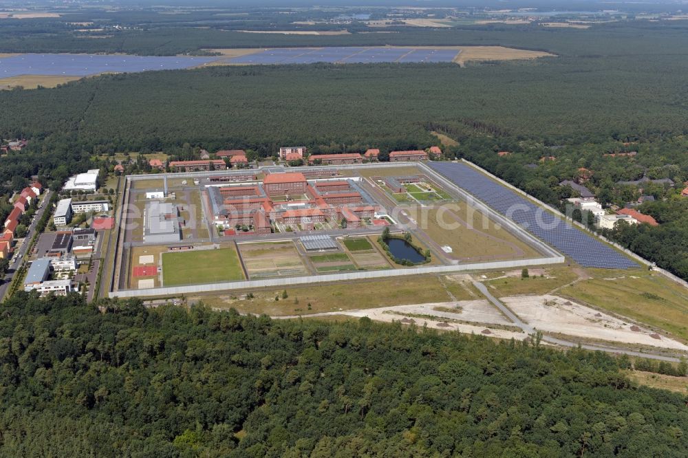 Brandenburg an der Havel from the bird's eye view: View on the Prison in Brandenburg an der Havel in the state Brandenburg