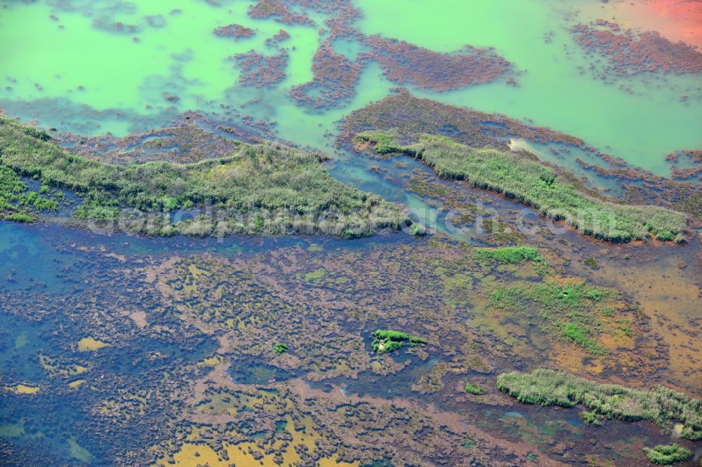 Aerial image Schwarzheide - View of Kabelbaggerteich in Schwarzheide in Brandenburg