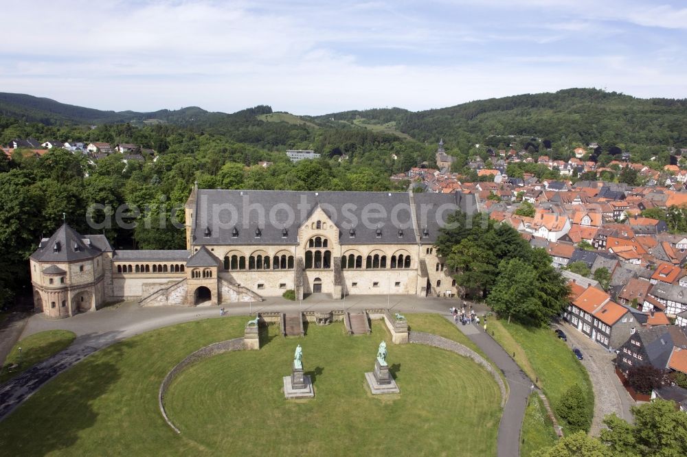 Aerial photograph Goslar - Kaiserpfalz in Goslar in the state Lower Saxony, Germany