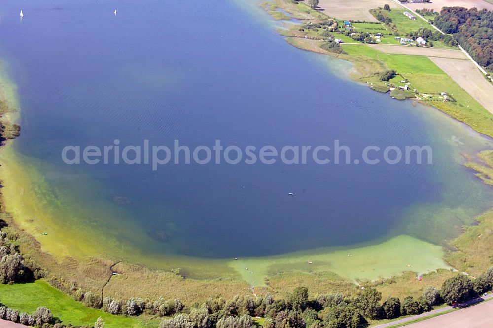 WONGROWITZ / WAGROWIEC from above - View of lake Kaliszanskie near Wongrowitz / Kamienica in the province of Großpolen