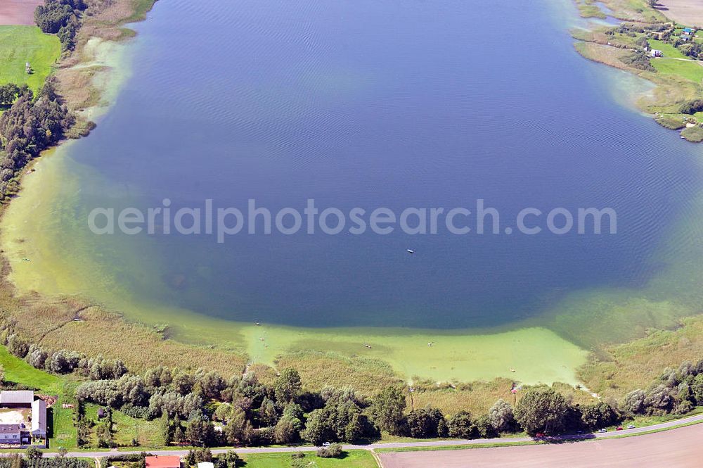 WONGROWITZ / WAGROWIEC from the bird's eye view: View of lake Kaliszanskie near Wongrowitz / Kamienica in the province of Großpolen