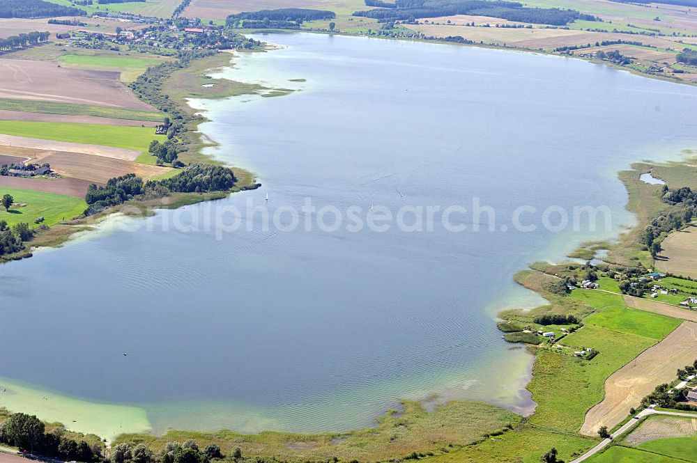 WONGROWITZ / WAGROWIEC from above - View of lake Kaliszanskie near Wongrowitz / Kamienica in the province of Großpolen