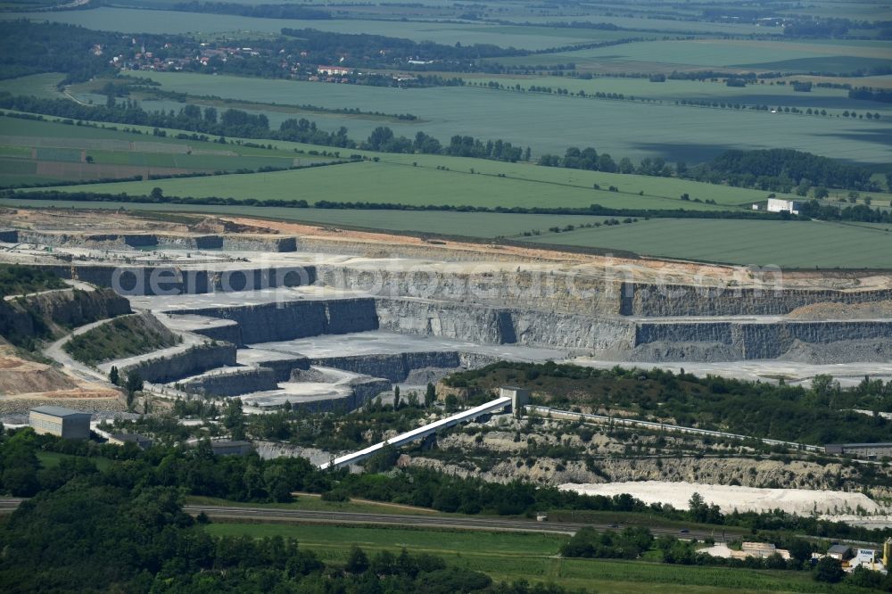 Aerial image Bernburg (Saale) - Industrial and commercial area in Bernburg (Saale) in the state Saxony-Anhalt