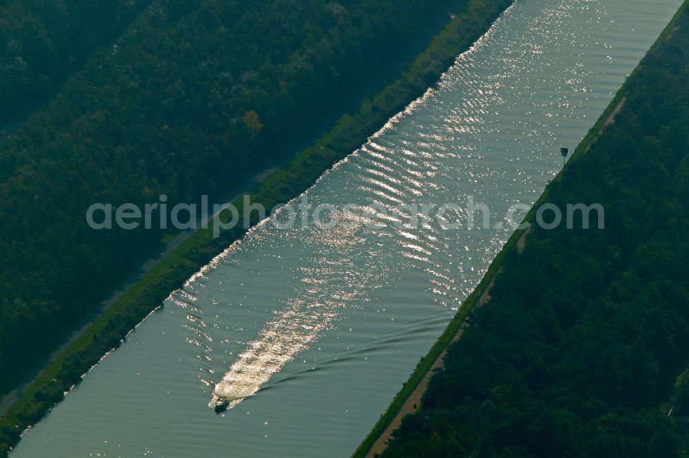 Aerial image Bergkamen - Blick auf den Datteln-Hamm-Kanal bei Bergkamen.