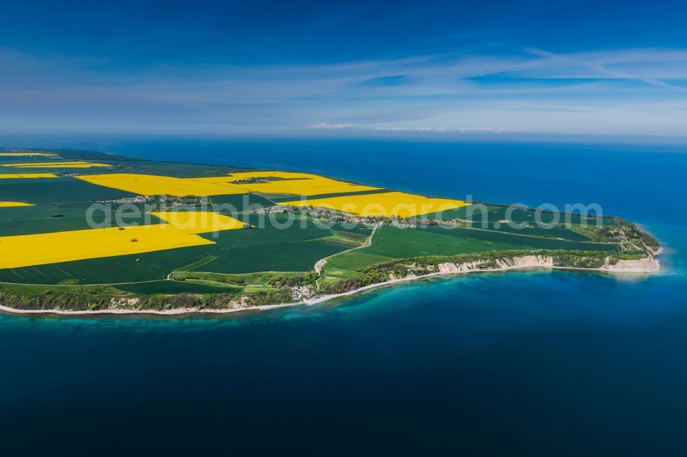 Putgarten from the bird's eye view: Kap Arkona near Putgarten on Ruegen Island in the state Mecklenburg - Western Pomerania