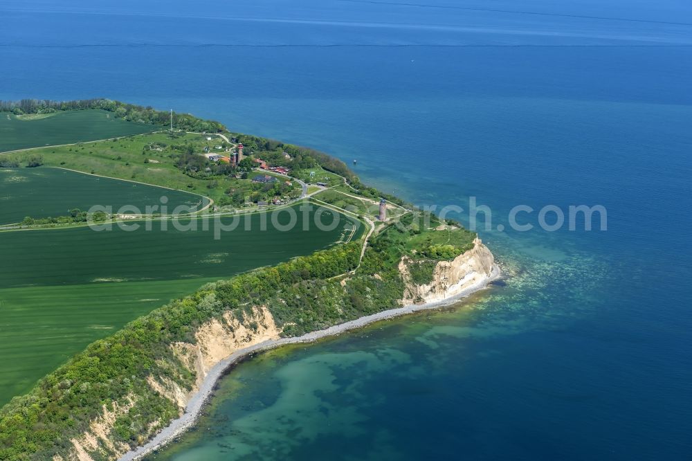 Aerial image Putgarten - Kap Arkona near Putgarten on Ruegen Island in the state Mecklenburg - Western Pomerania