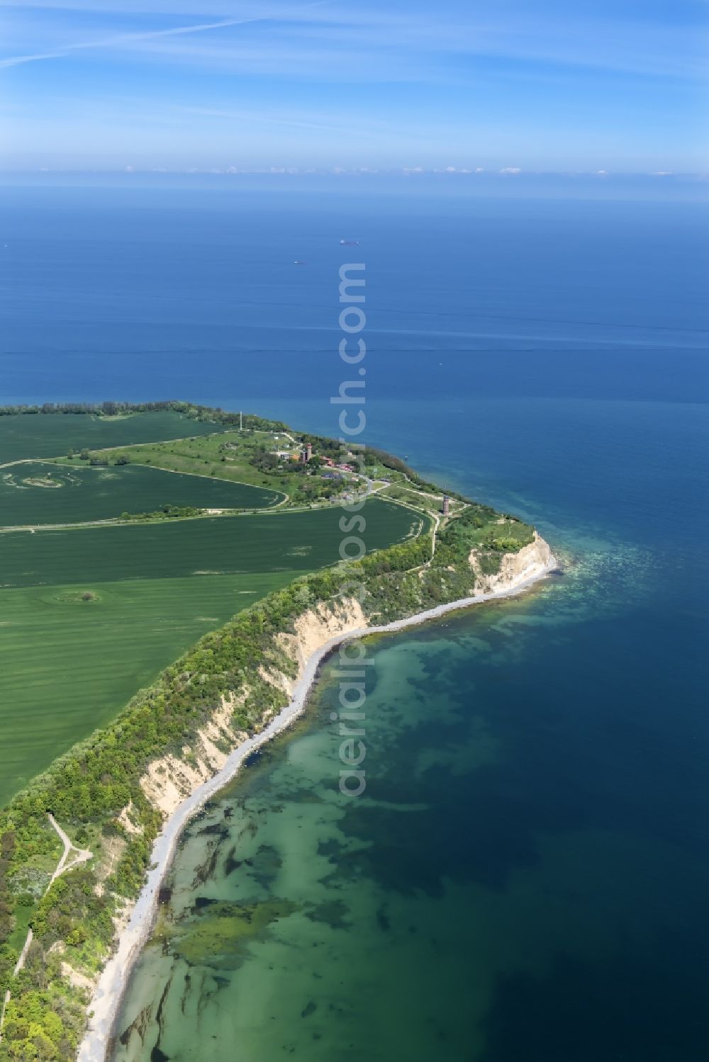 Aerial photograph Putgarten - Kap Arkona near Putgarten on Ruegen Island in the state Mecklenburg - Western Pomerania